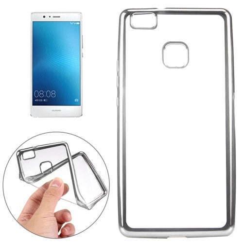 Huawei P9 Lite Electroplating Soft TPU Protective Cover Case(Silver)