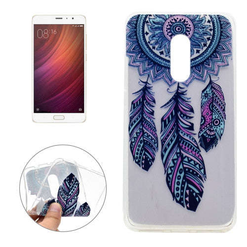 Xiaomi Redmi Pro Pinwheel Pattern Transparent Soft TPU Protective Back Cover Case
