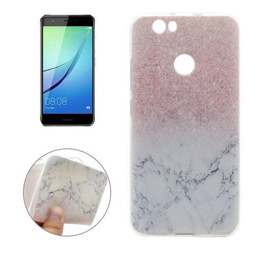For Huawei nova Marble Pattern Soft TPU Protective Back Cover Case
