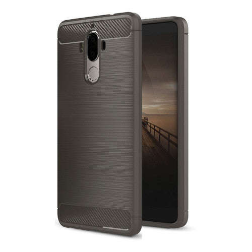 Huawei Mate 9 Brushed Texture Carbon Fiber TPU Protective Case(Grey)
