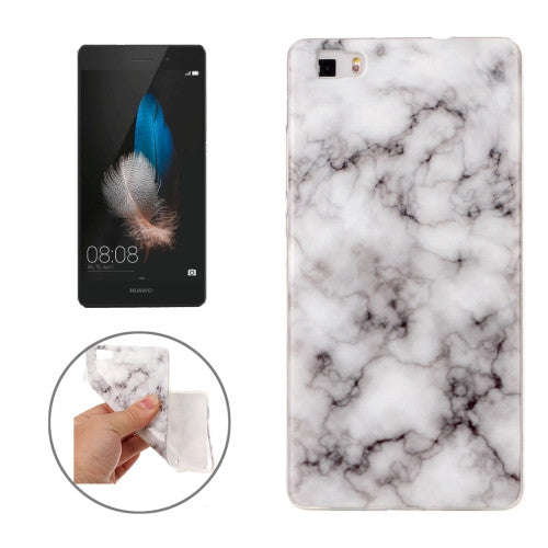 Huawei P8 Lite Marble Pattern Soft TPU Protective Case