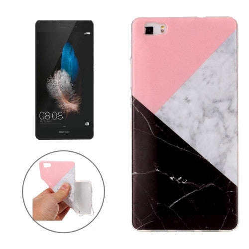 Huawei P8 Lite Marble Pattern Soft TPU Protective Case