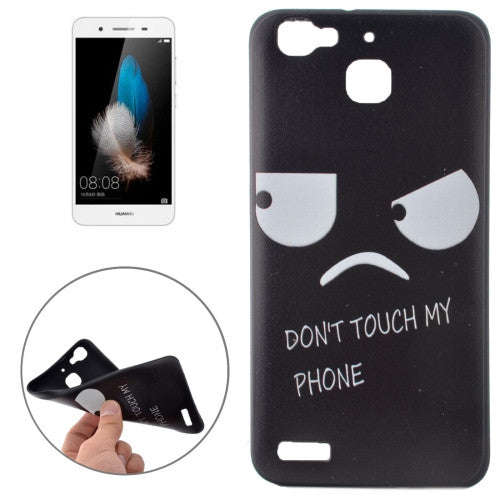 For Huawei Enjoy 5s / GR3 Dont Touch My Phone Eyes and Words Smiling Face Pattern Soft TPU Protec...