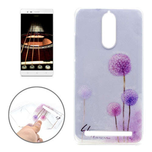 Lenovo Lemon K5 Note Dandelion Pattern Transparent Soft TPU Protective Back Cover Case