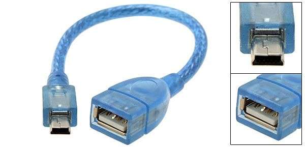 Mini Usb Male To Female Usb 10Cm