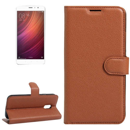 Xiaomi Redmi Note 4 Case, Litchi Texture Horizontal Flip Leather Case with Holder & Card Slots & ...