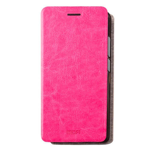 MOFI Xiaomi Redmi 4A Crazy Horse Texture Horizontal Flip Leather Case with Holder (Magenta)