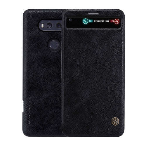 NILLKIN QIN Series For LG V20 Business Style Horizontal Flip Leather Case with Call Display ID & ...