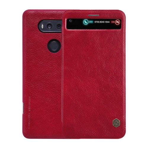NILLKIN QIN Series For LG V20 Business Style Horizontal Flip Leather Case with Call Display ID & ...