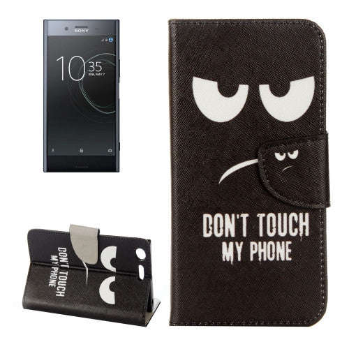 For Sony Xperia XZ Premium Eyes Pattern Horizontal Flip Leather Case with Holder & Card Slots & W...