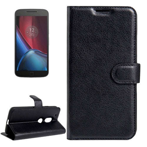 For Motorola Moto G4 Play Litchi Texture Horizontal Flip Leather Case with Magnetic Buckle & Hold...
