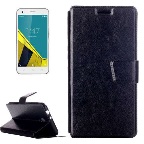 For Vodafone Smart Prime 7 Crazy Horse Texture Horizontal Flip Leather Case with Holder & Crad Sl...