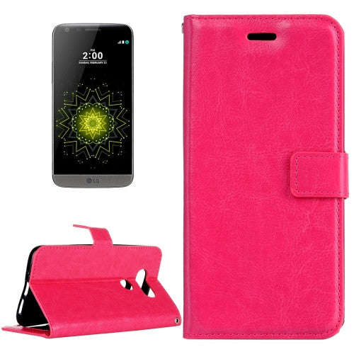 For LG G5 Crazy Horse Texture Horizontal Flip Leather Case with Magnetic Buckle & Holder & Card S...
