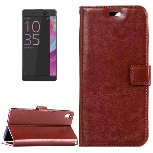 For Sony Xperia XA Ultra Crazy Horse Texture Horizontal Flip Leather Case with Magnetic Buckle & ...