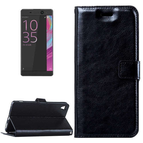 For Sony Xperia E5 Crazy Horse Texture Horizontal Flip Leather Case with Magnetic Buckle & Holder...