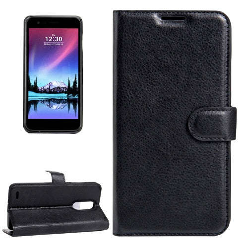 For LG K10 (2017) Litchi Texture Horizontal Flip Leather Case with Magnetic Buckle & Holder & Car...