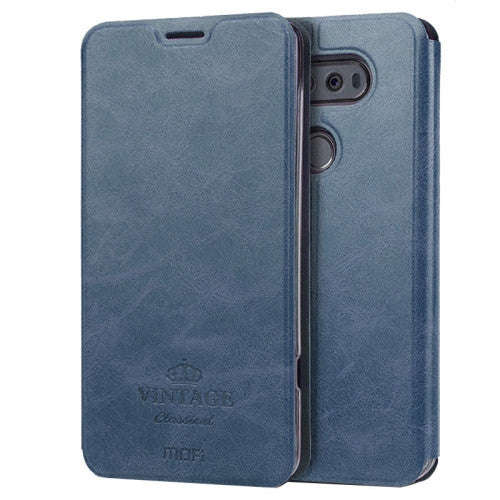 MOFI VINTAGE for LG V20 Crazy Horse Texture Horizontal Flip Leather Case with Card Slot & Holder ...
