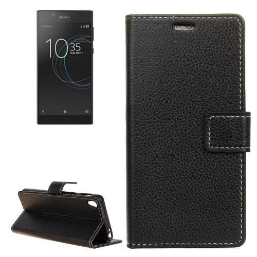 For Sony Xperia L1 Texture Horizontal Flip Leather Case with Holder & Card Slots & Wallet(Black)