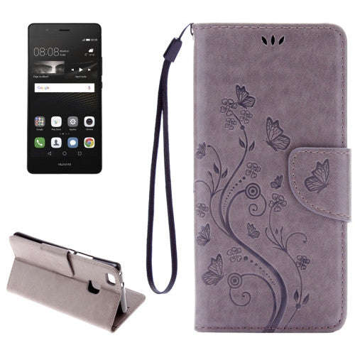 Huawei P9 Lite Butterflies Embossing Horizontal Flip Leather Case with Holder & Card Slots & Wall...