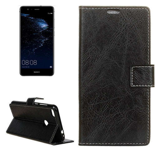 Huawei P10 Lite Retro Crazy Horse Texture Horizontal Flip Leather Case with Holder & Card Slots &...