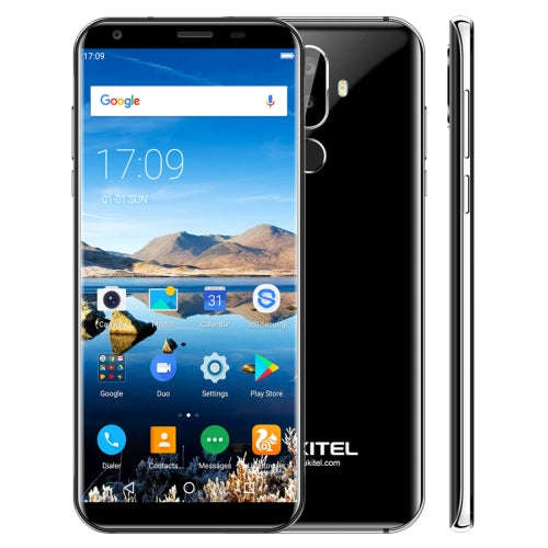 [HK Stock] OUKITEL K5 2GB+16GB Dual Back Cameras Fingerprint Identification 5.7 inch Android 7.0 ...