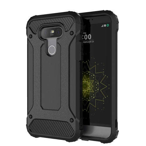 For LG G5 Tough Armor TPU + PC Combination Case(Black)