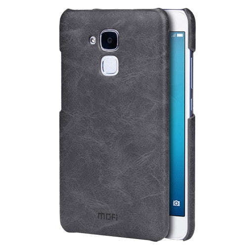 MOFI Huawei Honor 5C Crazy Horse Texture Leather Surface PC Protective Case Back Cover(Black)