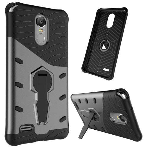 For LG Stylus 3 Shock-Resistant 360 Degree Spin Sniper Hybrid Case TPU + PC Combination Case with...