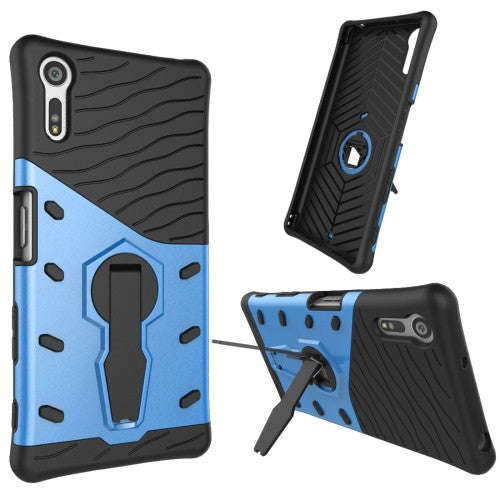 For Sony Xperia XZ Shock-Resistant 360 Degree Spin Tough Armor TPU + PC Combination Case with Hol...