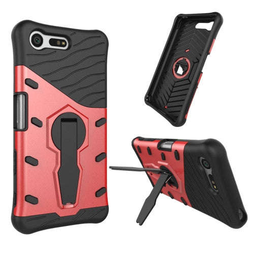 For Sony Xperia X Compact Shock-Resistant 360 Degree Spin Tough Armor TPU + PC Combination Case w...