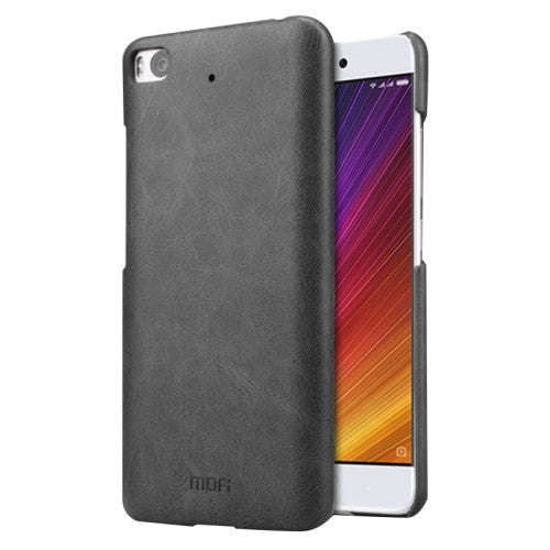 MOFI Xiaomi Mi 5s Crazy Horse Texture Leather Surface PC Protective Case Back Cover (Black)