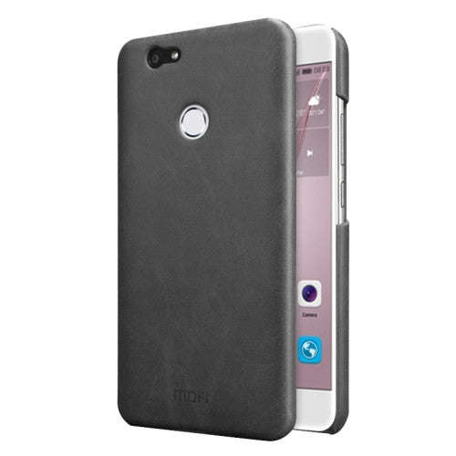 MOFI Huawei nova Crazy Horse Texture Leather Surface PC Protective Case Back Cover (Black)