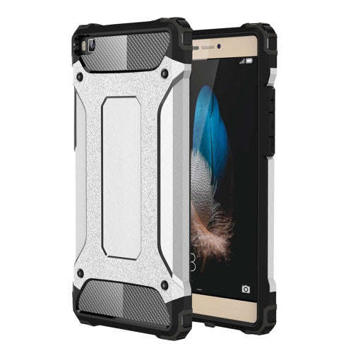 Huawei P8 Tough Armor TPU + PC Combination Case(Silver)