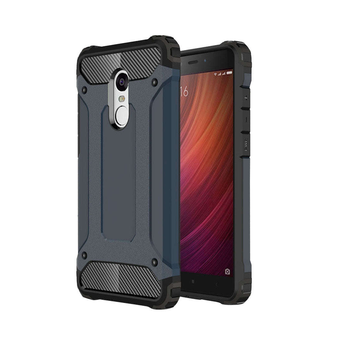 For Xiaomi Redmi Note 4 Tough Armor TPU + PC Combination Case(Dark Blue)