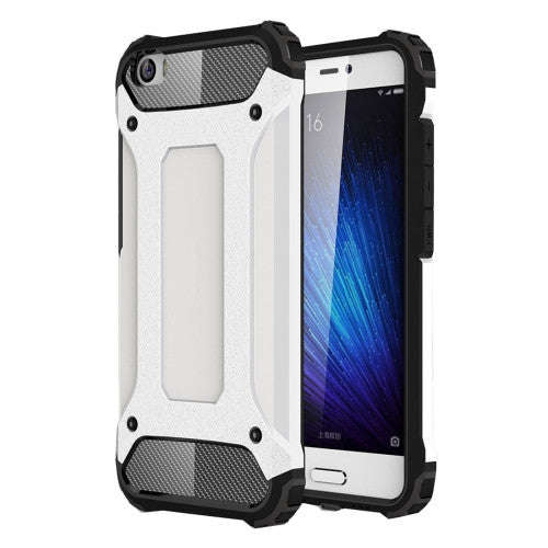 Xiaomi Mi 5 Case, Tough Armor TPU + PC Combination Case(White)