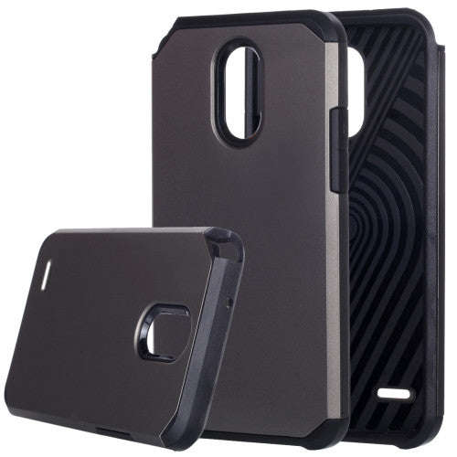 For LG Stylo 3 / Stylus 3 PC + TPU Rugged Armor Combination Protective Case(Grey)