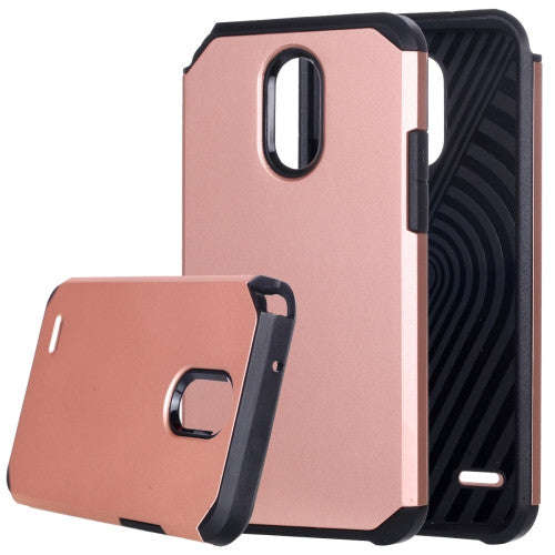 For LG Stylo 3 / Stylus 3 PC + TPU Rugged Armor Combination Protective Case(Rose Gold)