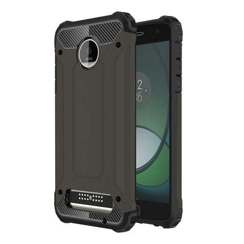 For Motorola Moto Z Play Armor TPU + PC Combination Case(Coffee)