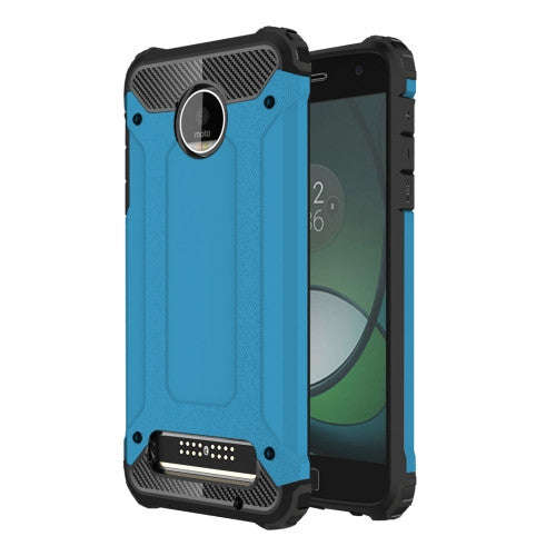 For Motorola Moto Z Play Armor TPU + PC Combination Case(Blue)