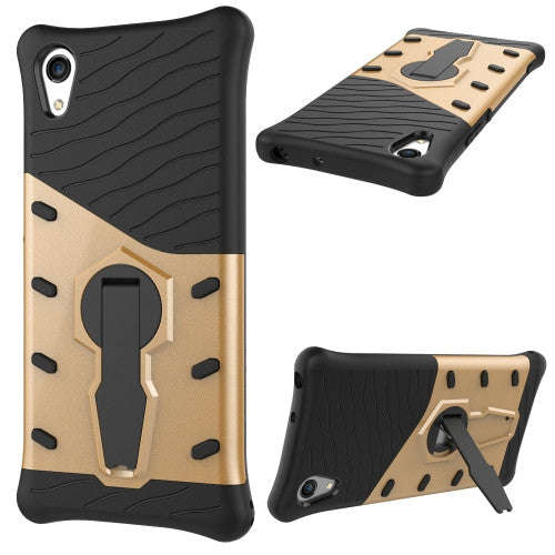 For Sony Xperia XA1 Shock-Resistant 360 Degree Spin Sniper Hybrid Case TPU + PC Combination Case ...