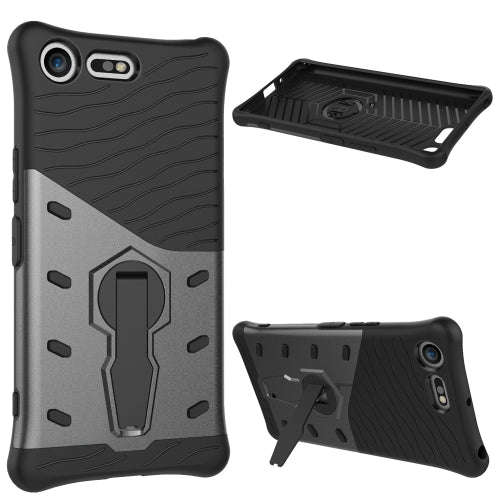 For Sony Xperia XZ Premium Shock-Resistant 360 Degree Spin Sniper Hybrid Case TPU + PC Combinatio...