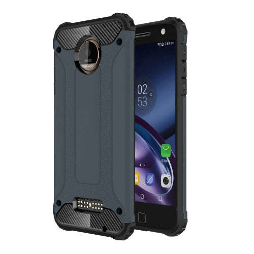 For Motorola Moto Z Armor TPU + PC Combination Case(Dark Blue)
