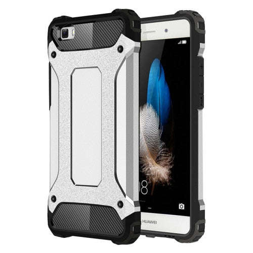 Huawei P8 Lite Tough Armor TPU + PC Combination Case(Silver)