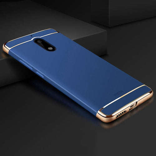 MOFI For Nokia 6 Three - paragraph Shield Full Coverage Protective Case Back Cover (Blue)