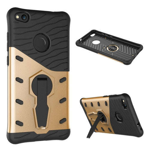 Huawei P8 Lite (2017) Shock-Resistant 360 Degree Spin Tough Armor TPU+PC Combination Case with Ho...