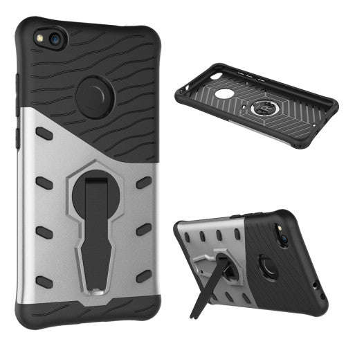 Huawei P8 Lite (2017) Shock-Resistant 360 Degree Spin Tough Armor TPU+PC Combination Case with Ho...