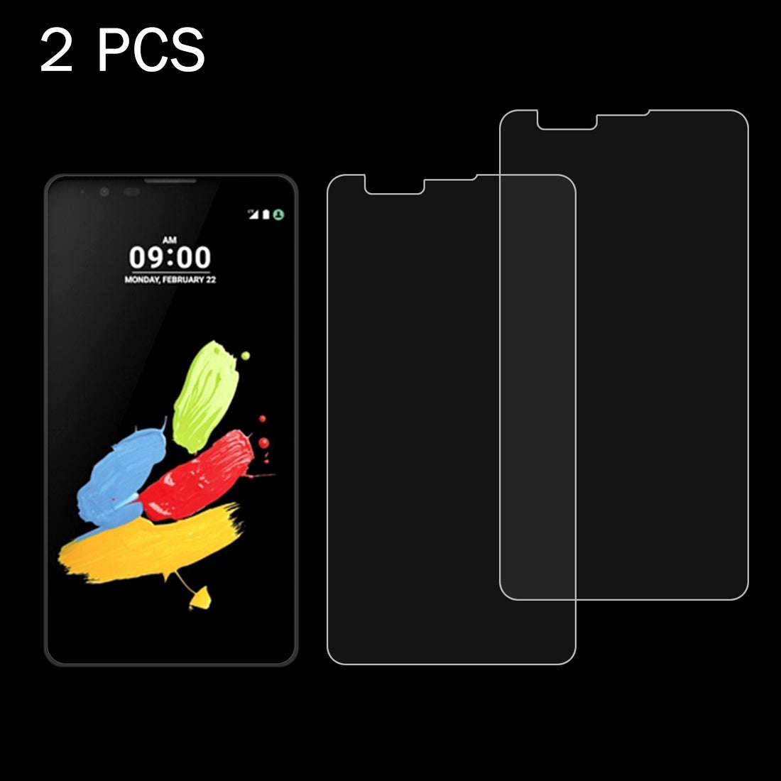 2 PCS for LG Stylus 2 / LS775 Screen 0.26mm 9H Surface Hardness 2.5D Explosion-proof Tempered Gla...