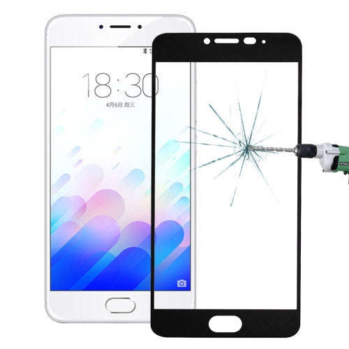 Meizu M3 Note 0.26mm 9H Surface Hardness Explosion-proof Silk-screen Tempered Glass Full Screen F...