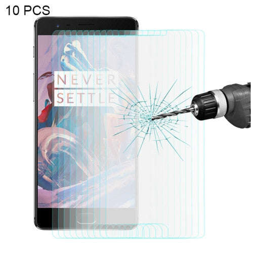 ENKAY 10 PCS OnePlus 3/3T 0.26mm 9H Surface Hardness 2.5D Explosion-proof Tempered Glass Screen Film