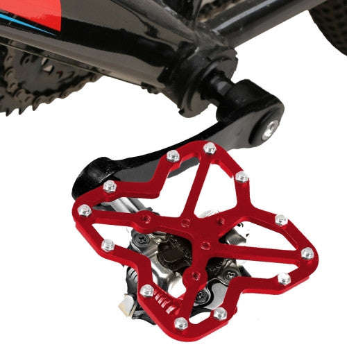 Road Bike Universal Clipless to Pedals Platform Adapter for Bike MTB Shoes Size: Large(Red)